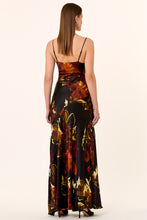 Ariel Gown - Blur Floral Black
