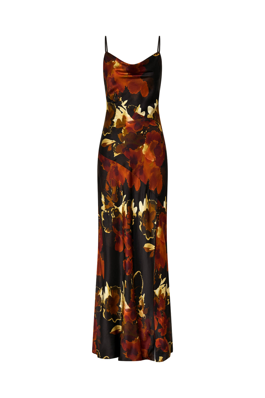 Ariel Gown - Blur Floral Black