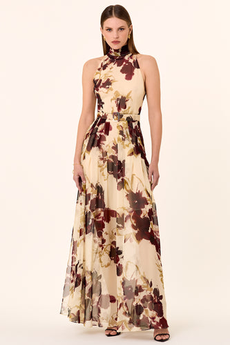 Lucia Dress - Watercolour Floral Ivory