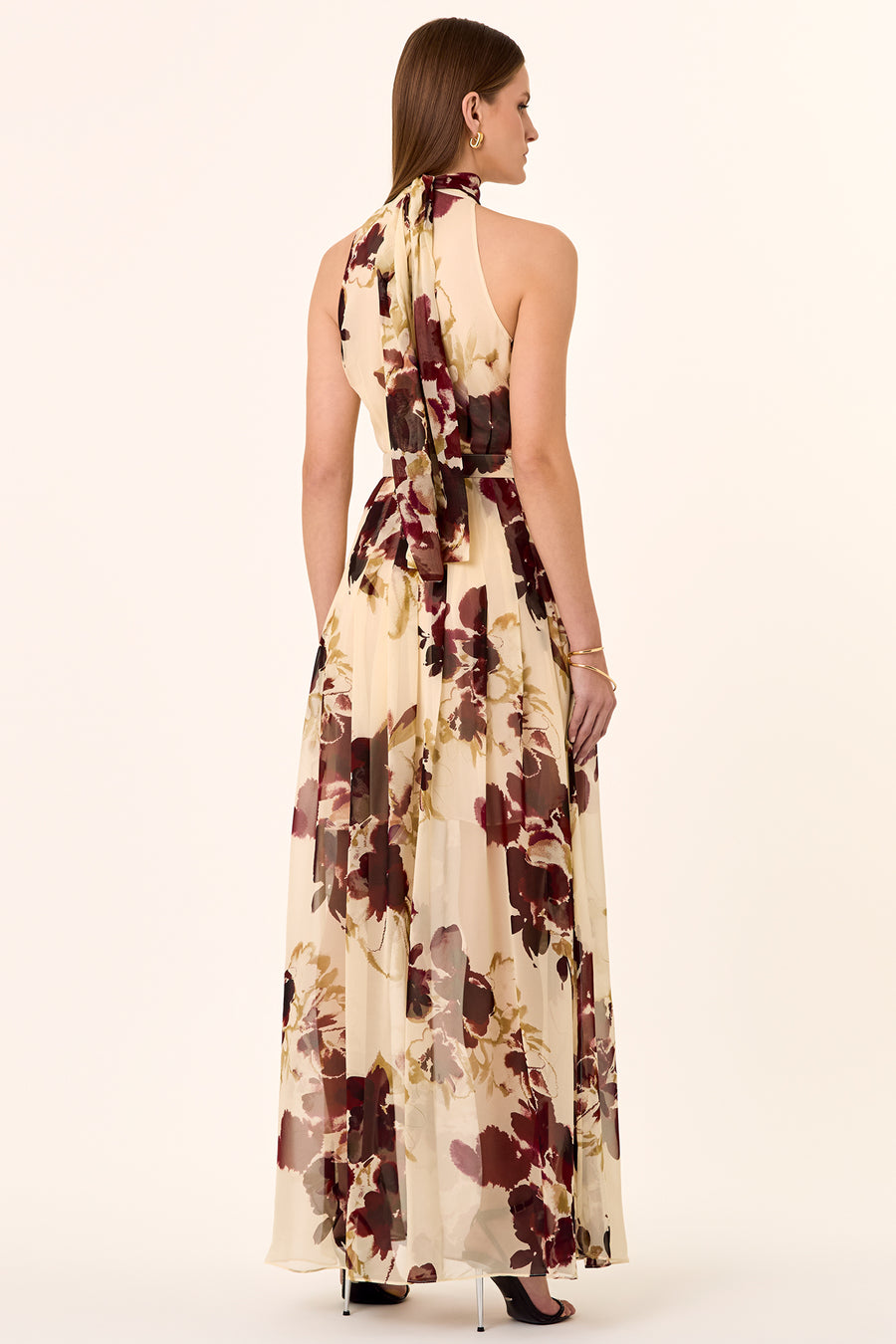 Lucia Dress - Watercolour Floral Ivory