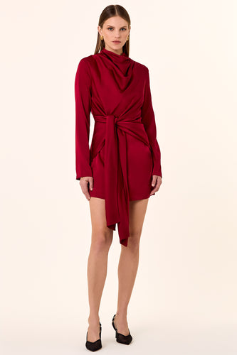 Ellara Dress - Bordeaux