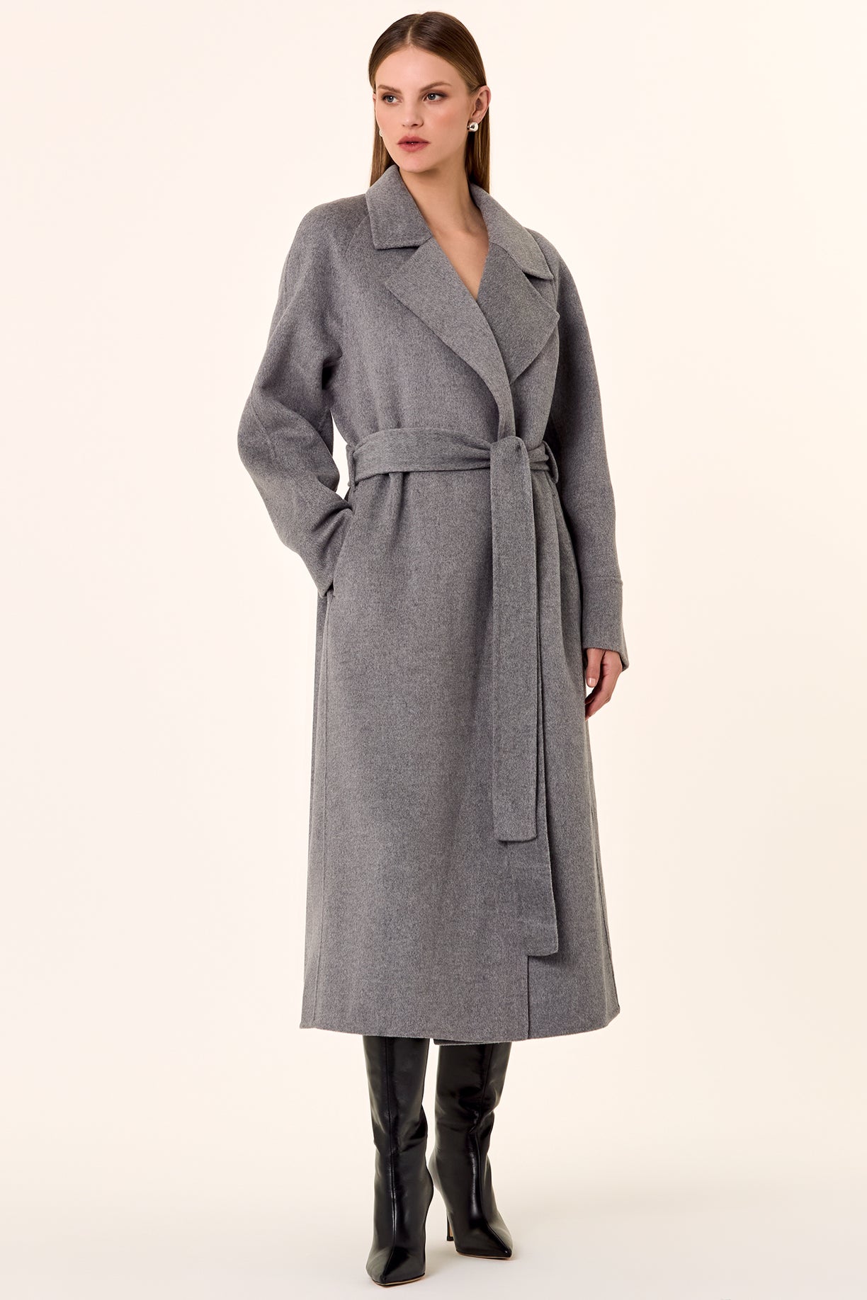 Candice Wool Coat - Charcoal – NICHOLAS