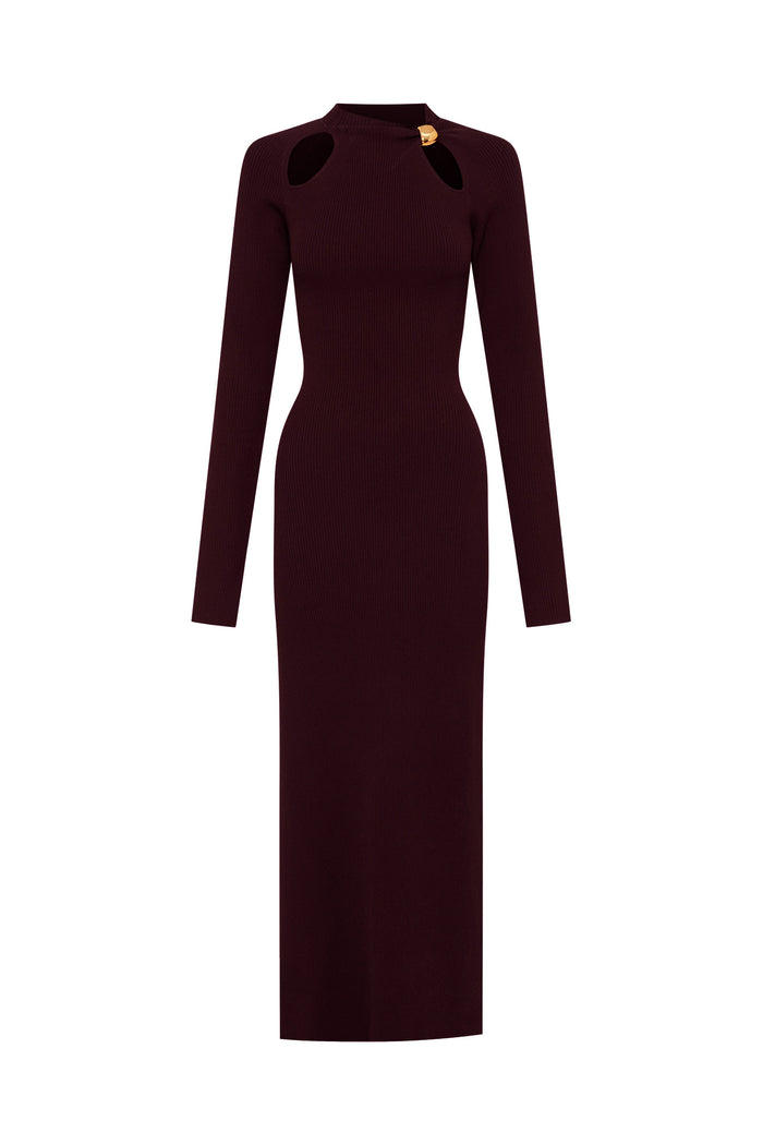 Ellie Dress - Dark Plum – NICHOLAS