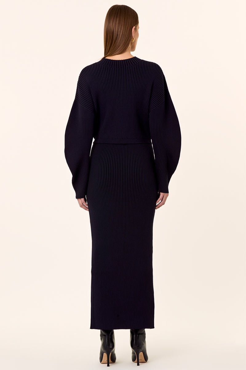 Gianna Knit Skirt - Ink