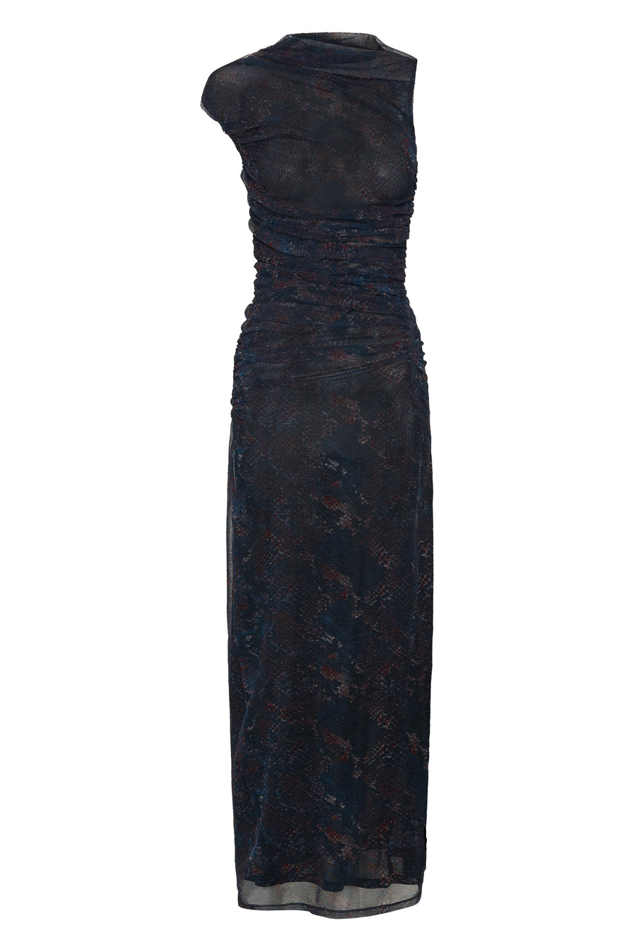 Viona Dress - Bordeaux Snake Print
