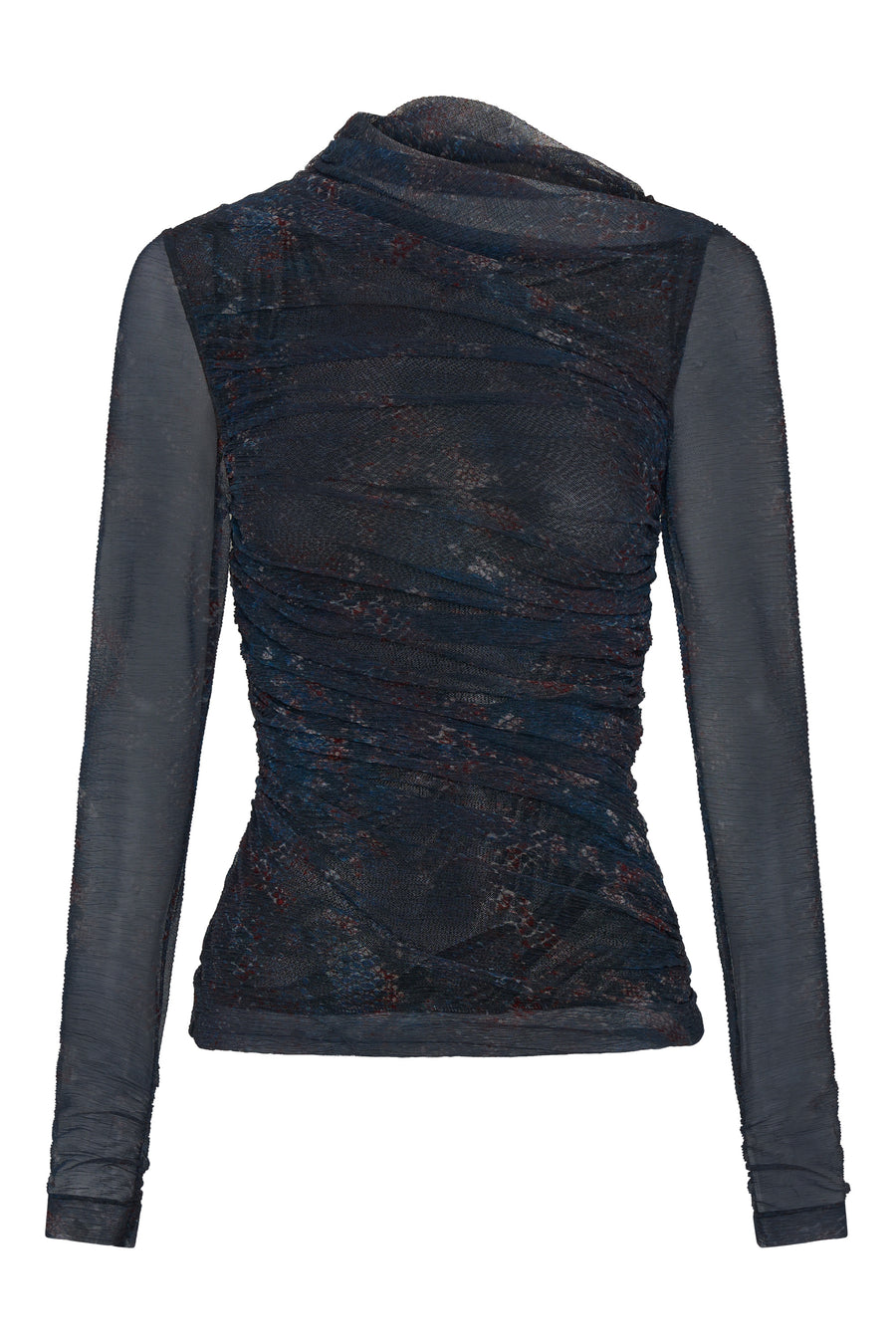 Joey Top - Bordeaux Snake Print