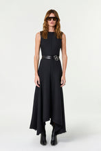 CARLA DRESS - INK PINSTRIPE
