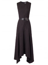 CARLA DRESS - INK PINSTRIPE