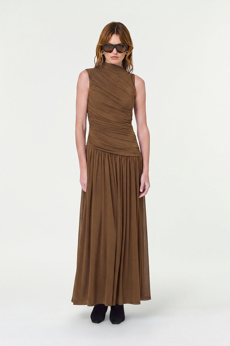MISHA DRESS - OLIVE