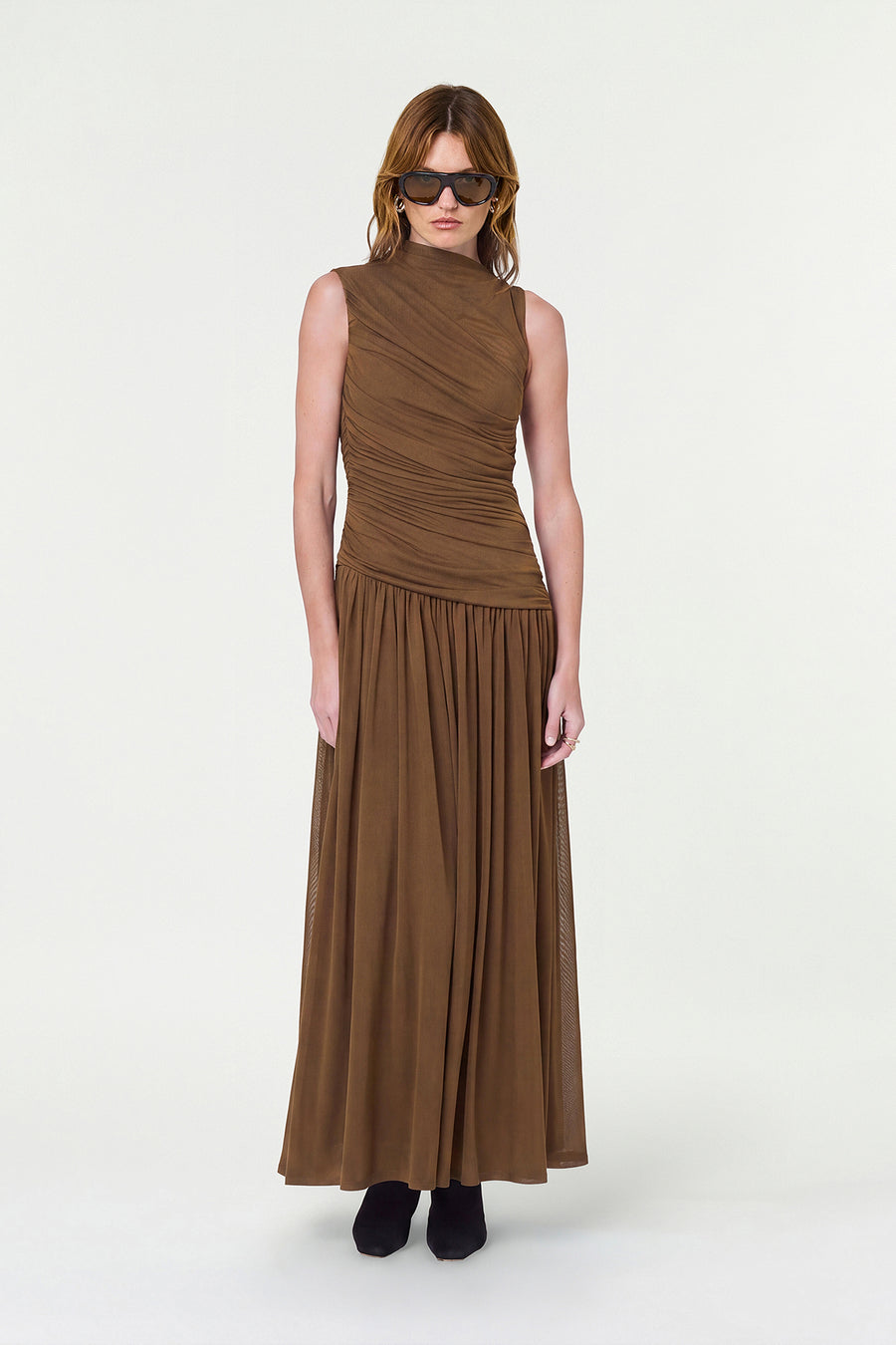 MISHA DRESS - OLIVE