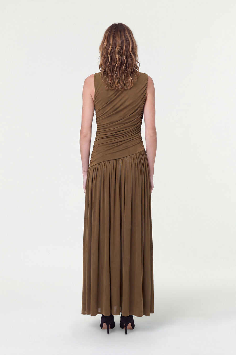 MISHA DRESS - OLIVE