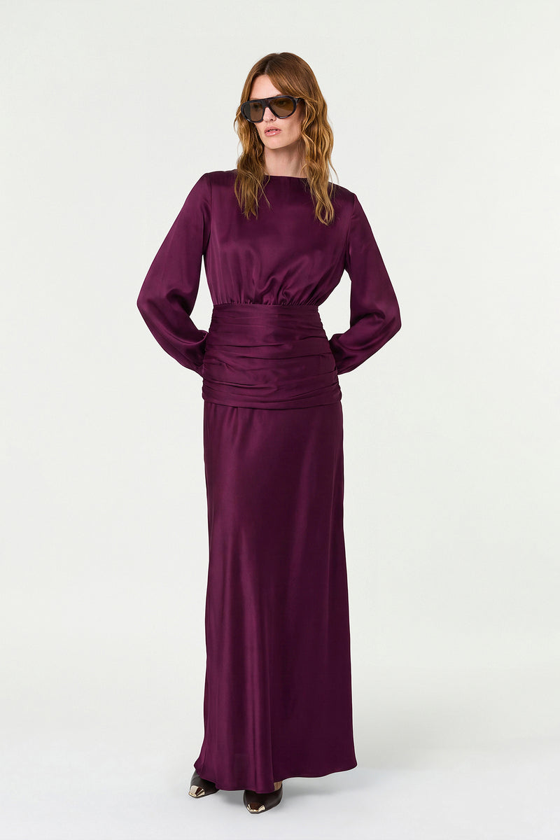 SAMINA DRESS - BLACKBERRY
