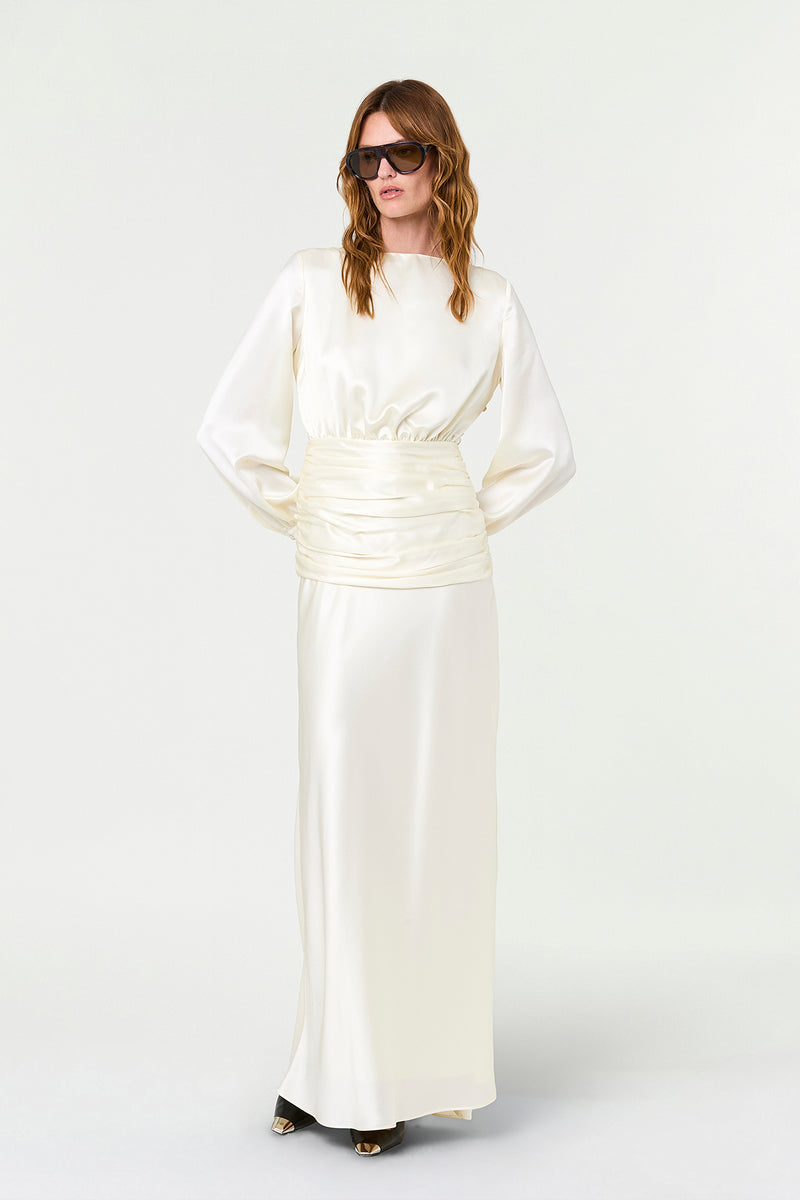 SAMINA DRESS - CHALK