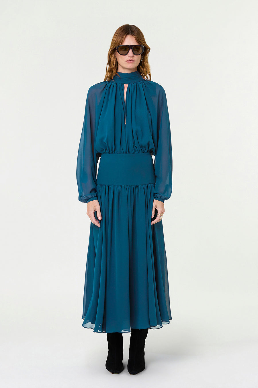 ANETA DRESS - PETROL
