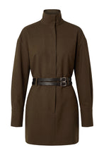 MARA DRESS - BARK GREEN