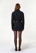 MARA DRESS - INK PINSTRIPE