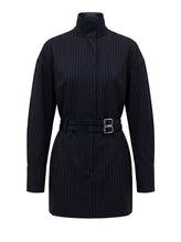 MARA DRESS - INK PINSTRIPE