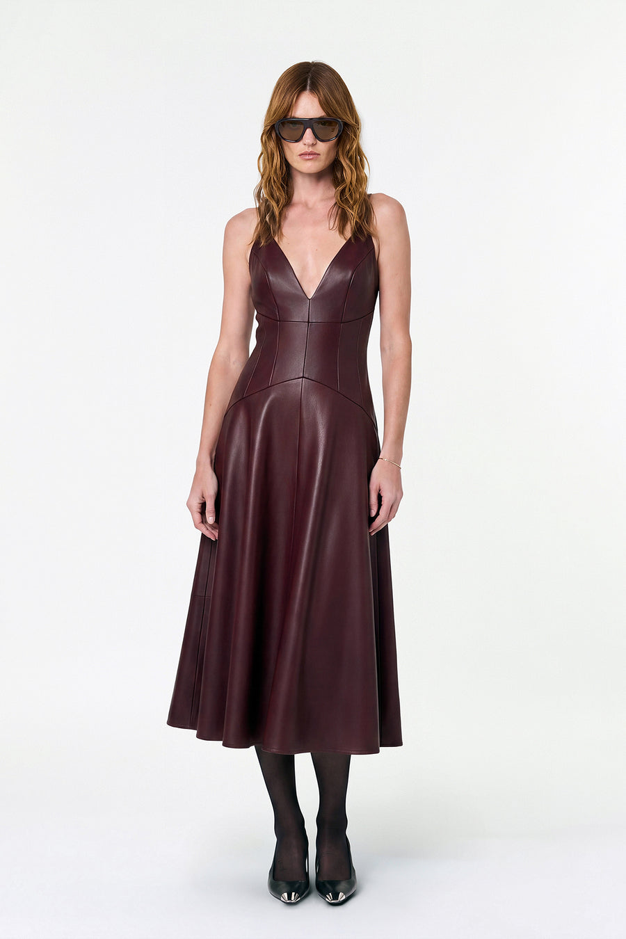 NORA DRESS - OXBLOOD