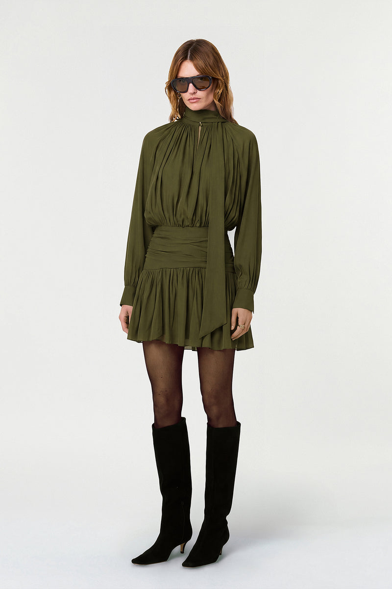 COURTNEY DRESS - OLIVE