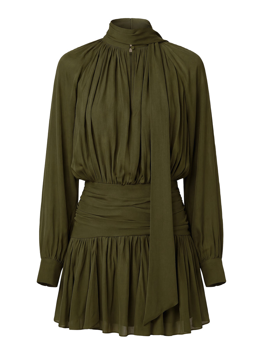 COURTNEY DRESS - OLIVE