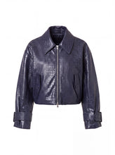 PARIS CROC JACKET - INDIGO BLUE