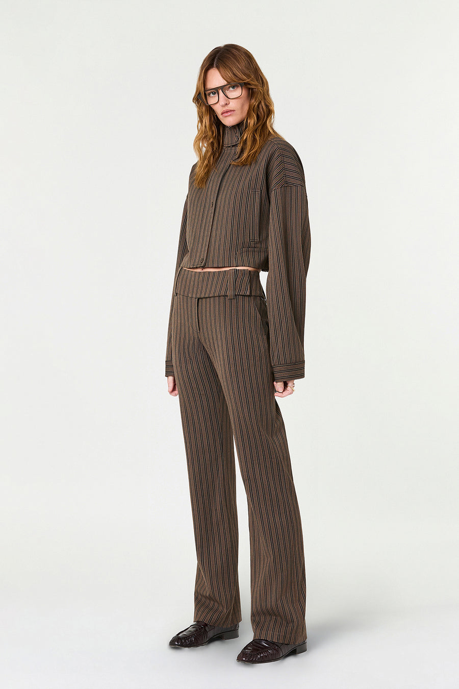 BRONTE BOMBER JACKET - VARIEGATED STRIPE