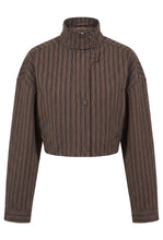 BRONTE BOMBER JACKET - VARIEGATED STRIPE