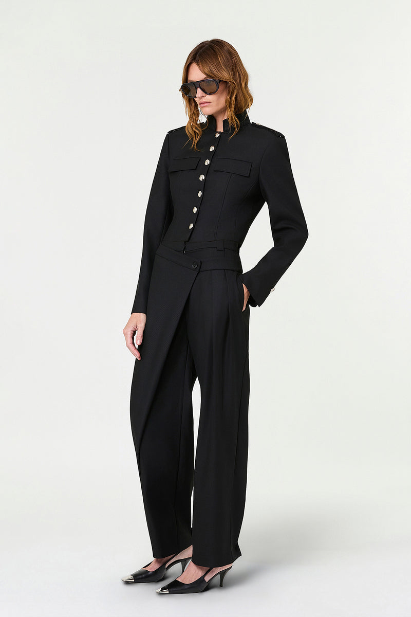ORLA WRAP PANT - BLACK