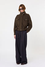 CIARA JACKET - BARK GREEN