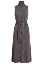 ZINNIA ROLLNECK DRESS - CHARCOAL