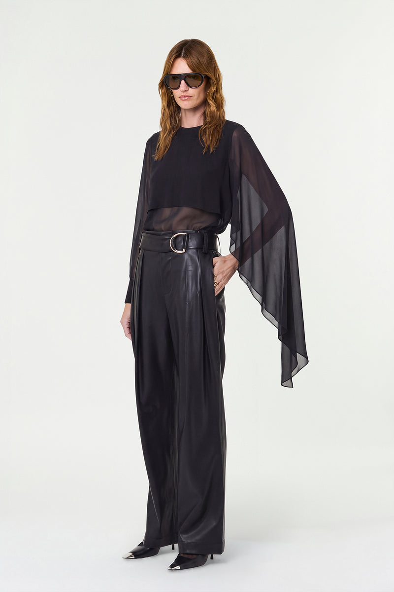 FLAVIA TOP - BLACK