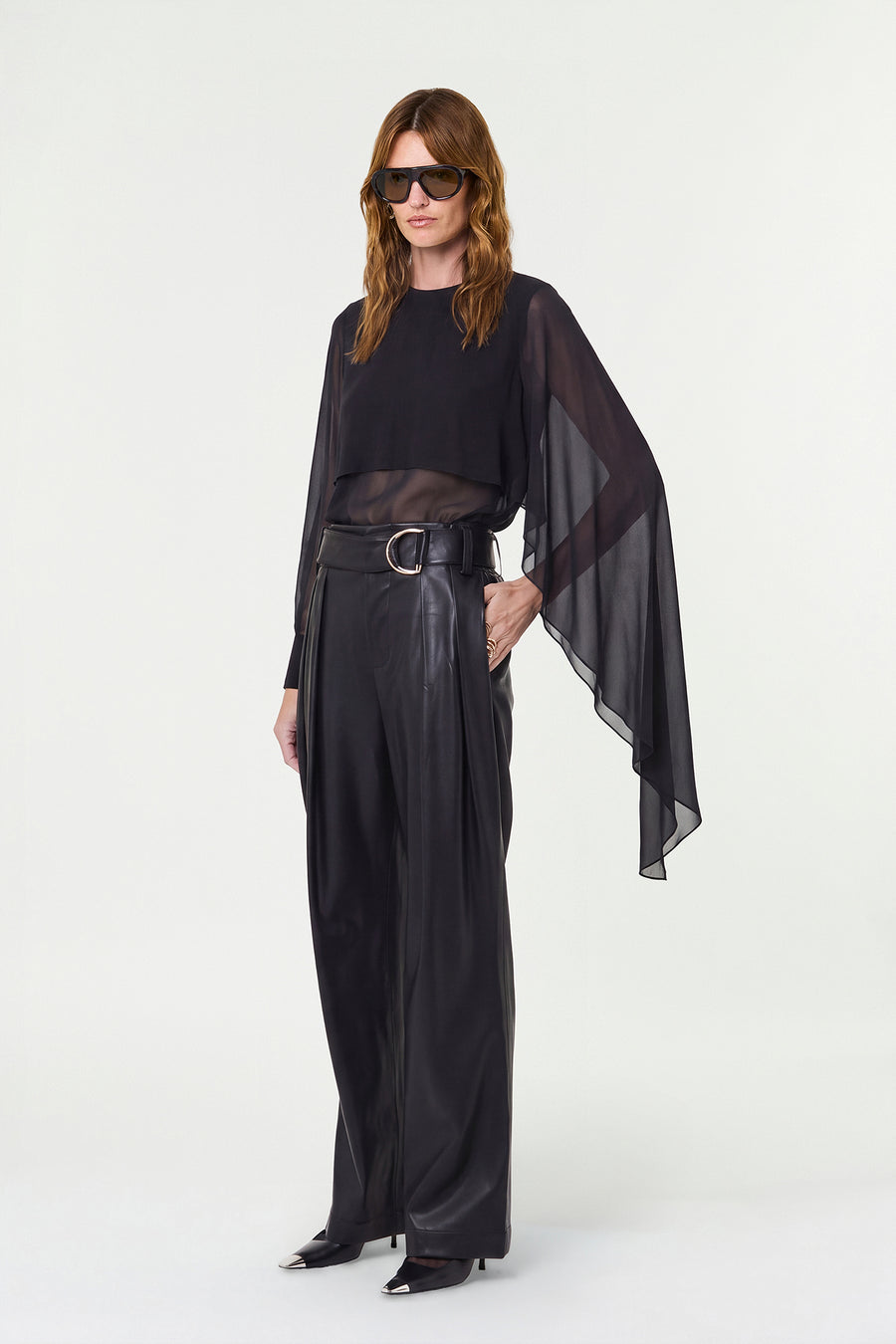 FLAVIA TOP - BLACK