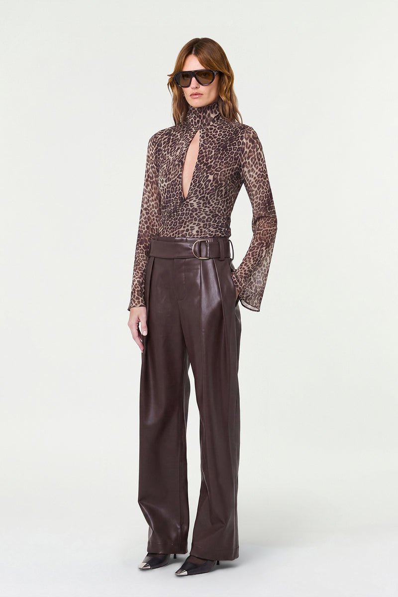 CELESTE TOP - DESERT LEOPARD