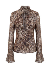 CELESTE TOP - DESERT LEOPARD