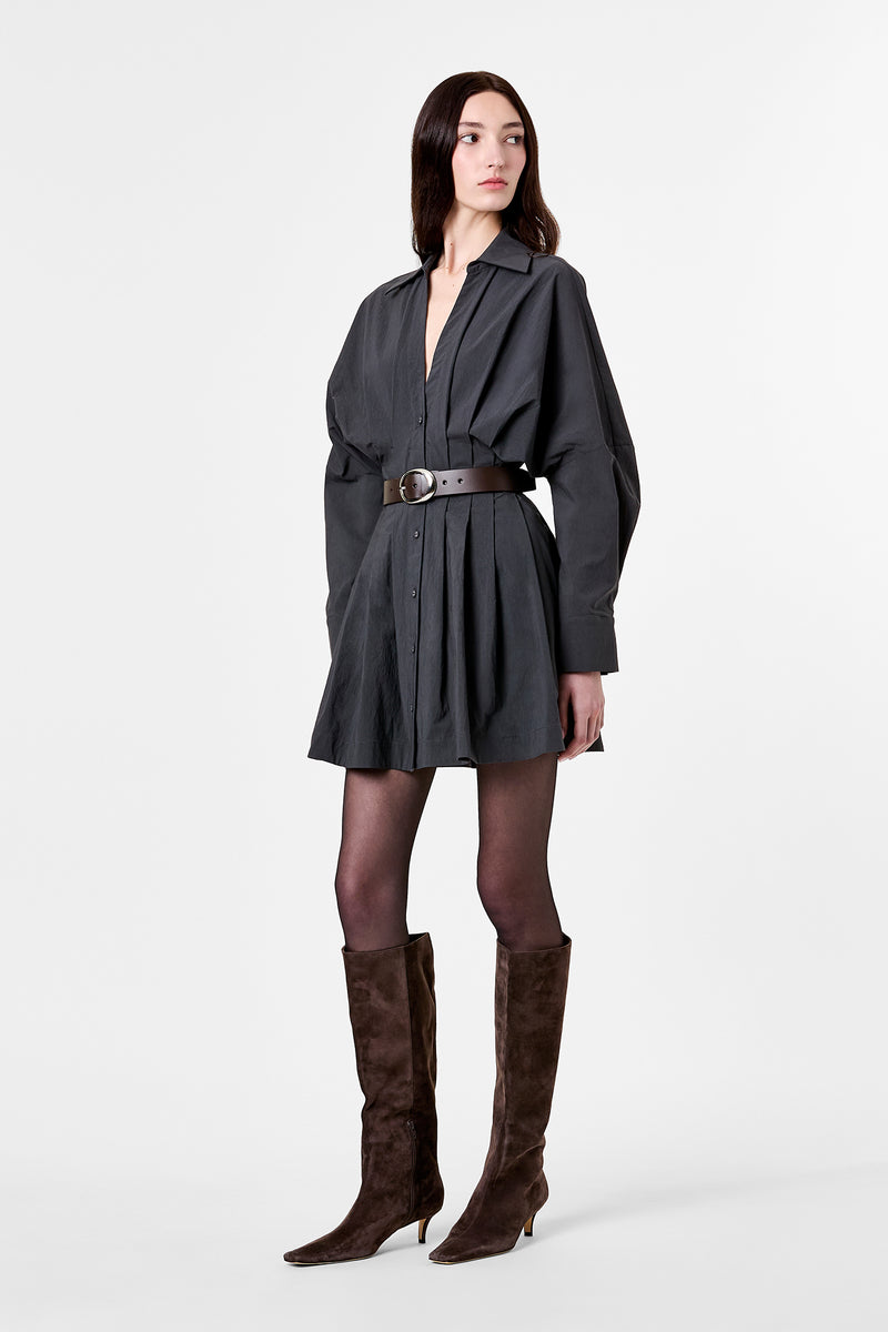 FABIENNE DRESS - CHARCOAL