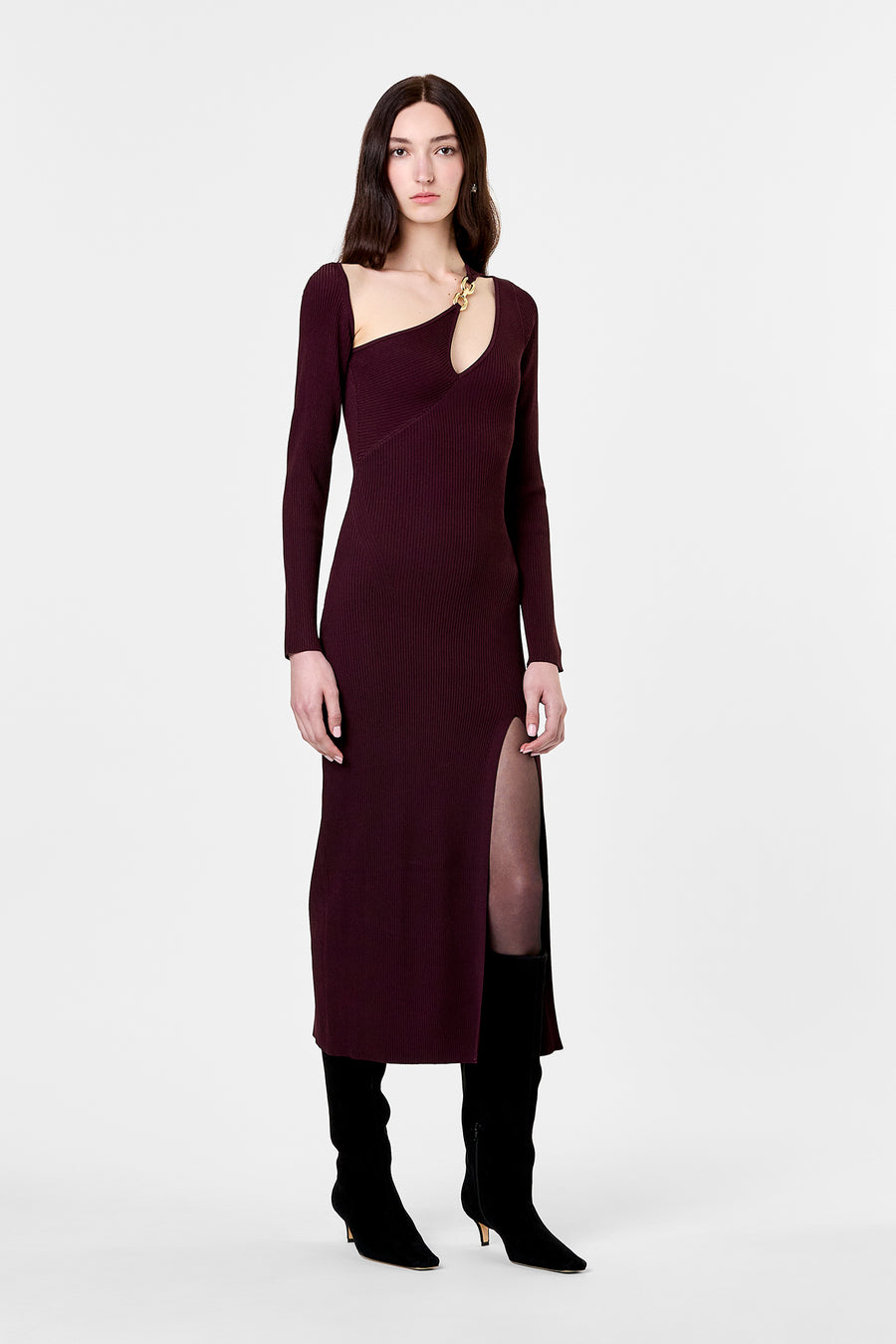 GINERVA DRESS - PLUM