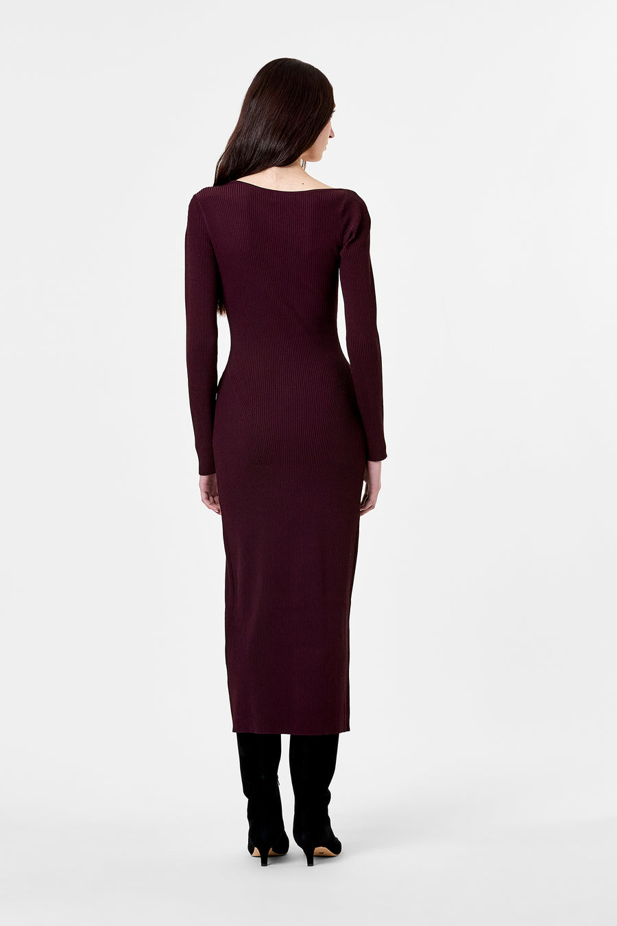 GINERVA DRESS - PLUM