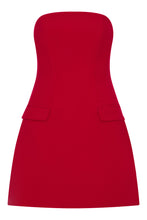 RINA DRESS - CRIMSON