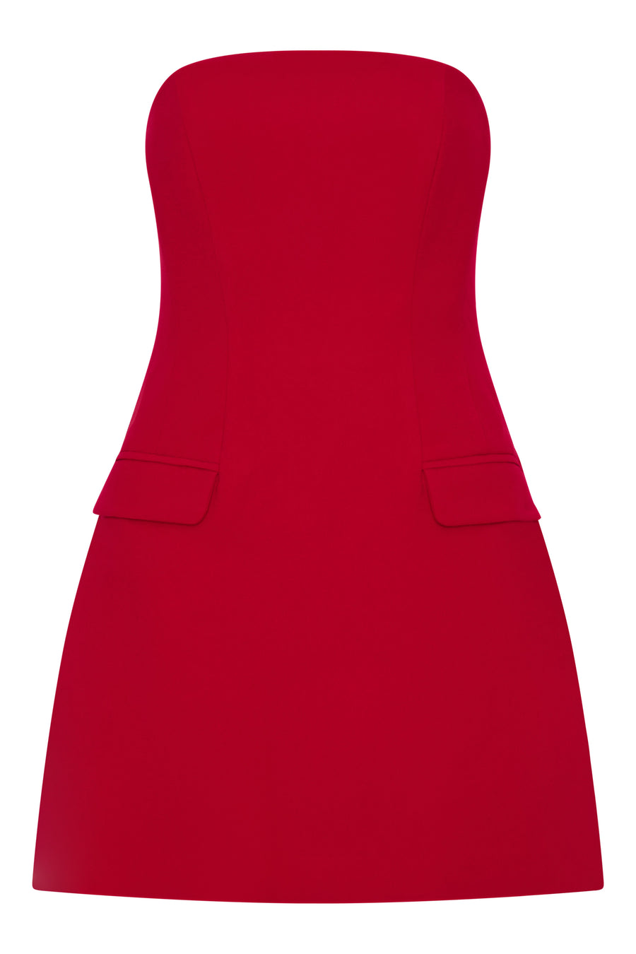 RINA DRESS - CRIMSON