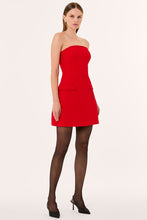 RINA DRESS - CRIMSON