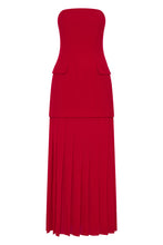 RHONDA DRESS - CRIMSON