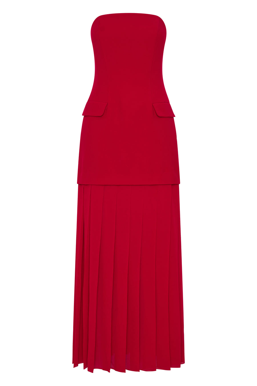 RHONDA DRESS - CRIMSON