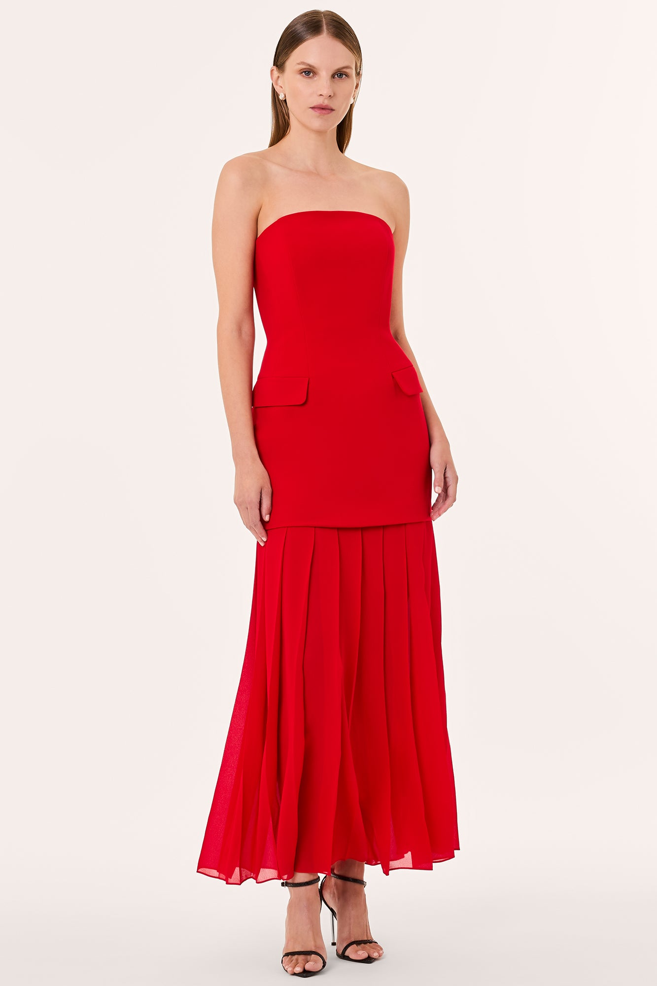 RHONDA DRESS - CRIMSON