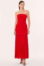 RHONDA DRESS - CRIMSON