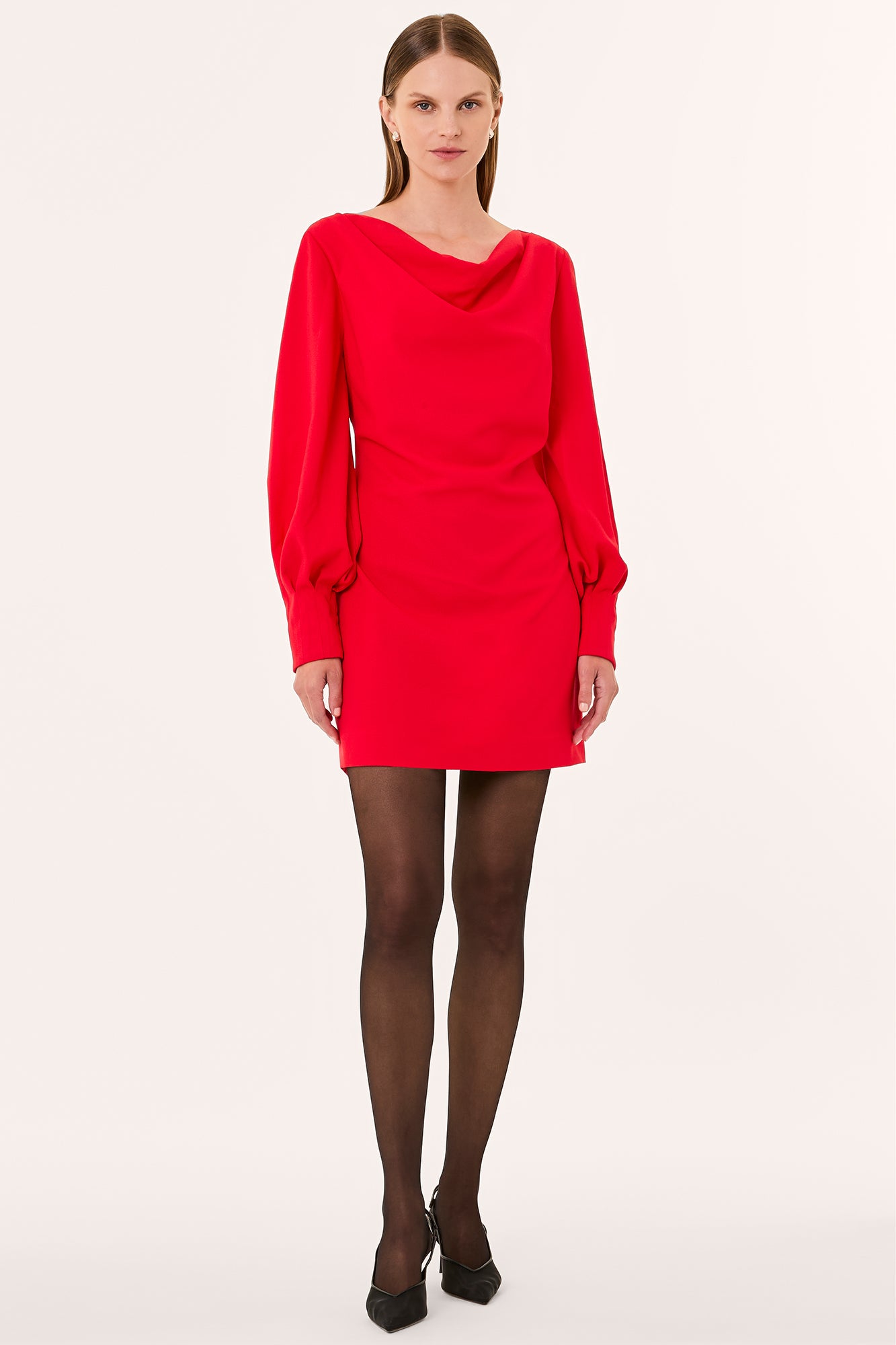 HILDA DRESS - CRIMSON