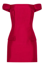 PEMA DRESS - CRIMSON