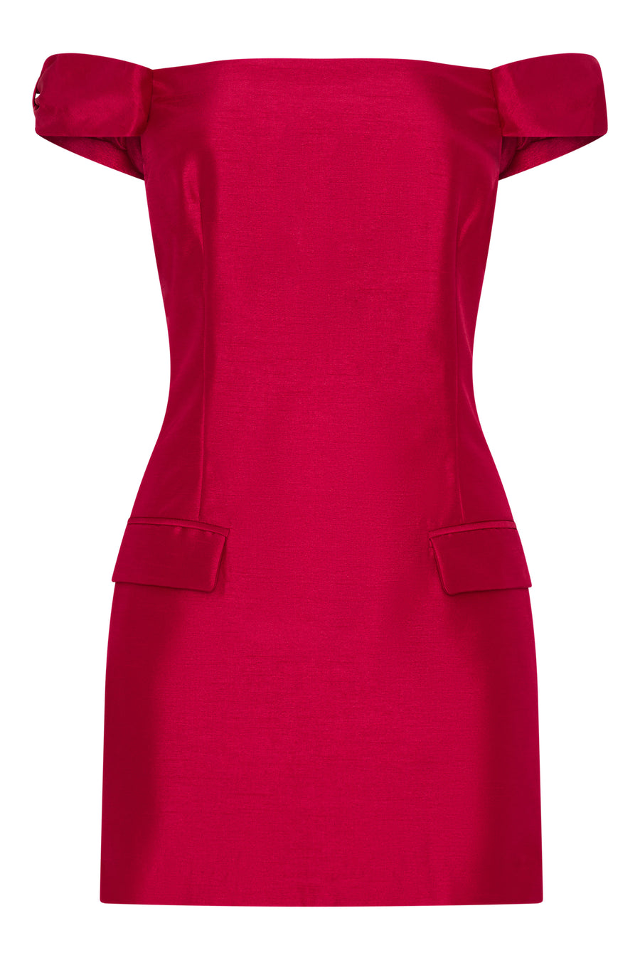 PEMA DRESS - CRIMSON