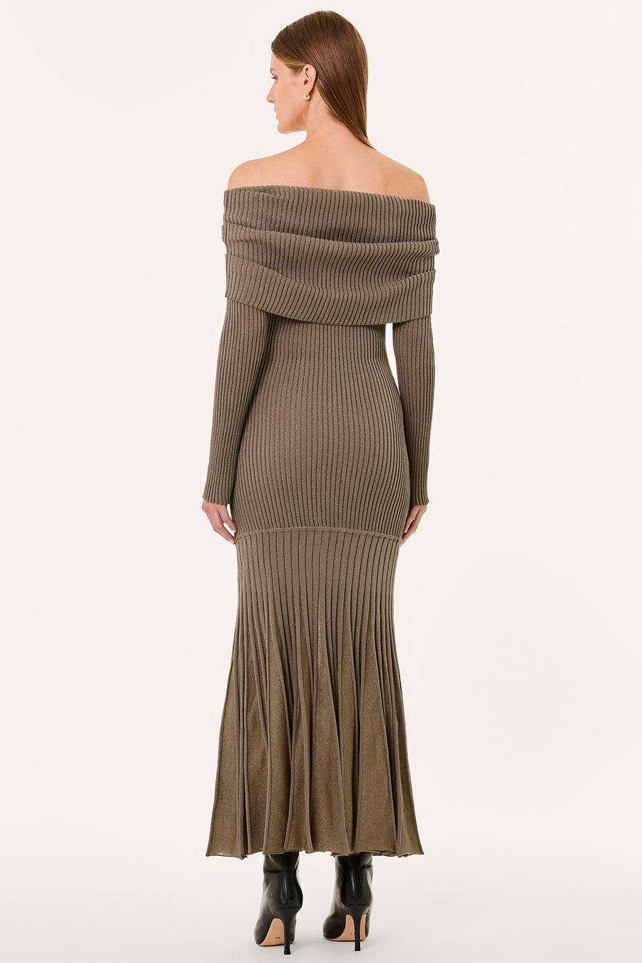 MAXINE DRESS - OYSTER LUREX