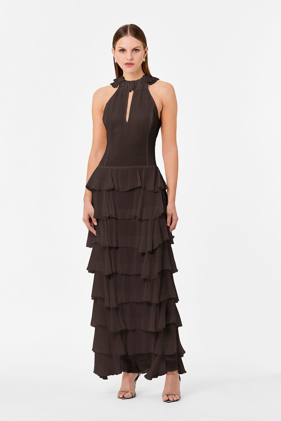 YASIRA DRESS - ESPRESSO