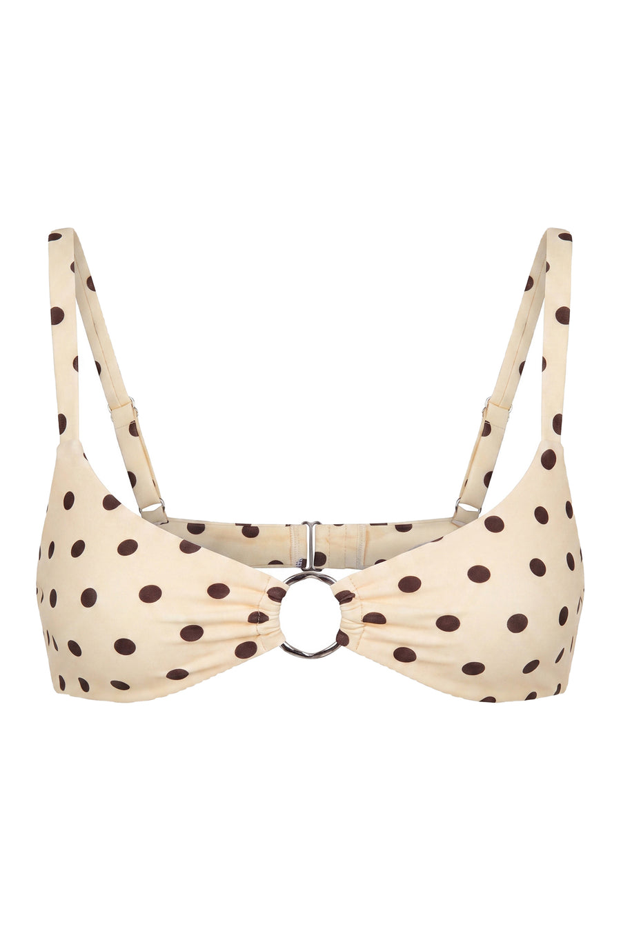 MALIE BIKINI TOP - LEMON POLKA DOT